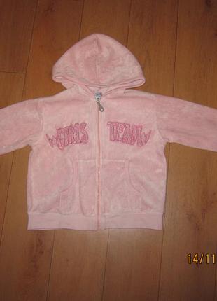 Байка кофта на замке girls team для девочки 7-8 лет