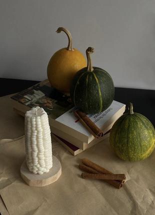 Соєва свічка "кукурудза", свічка з натурального рослинного воску, веган