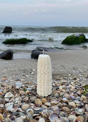 Соєва свічка "кукурудза", свічка з натурального рослинного воску, веган