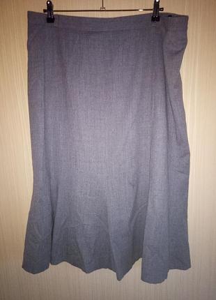 Шерстяная юбка 56 размера