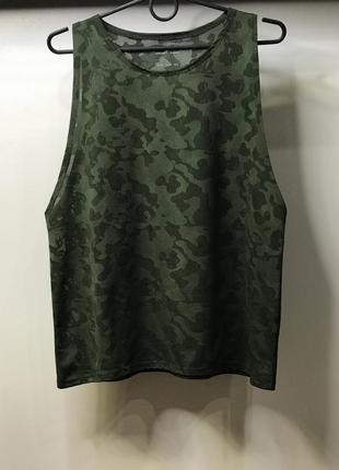 💚 спортивна майка asos камуфляж | розмір m (eu 38)