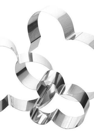 Форма нержавіюча"міккі"(набір 3 шт)