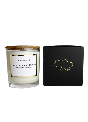 Ароматична свічка в склянці "ваніль і пачулі" - andless vanilla & patchouli aroma soy candle