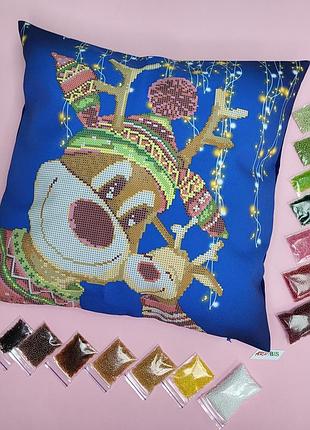Дн92 набір для вишивання бісером подушки