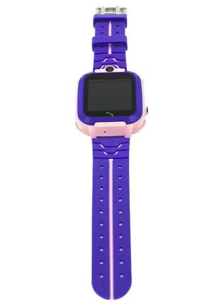 Детские умные смарт часы baby smart watch q12 c камерой и gps розовые3 фото