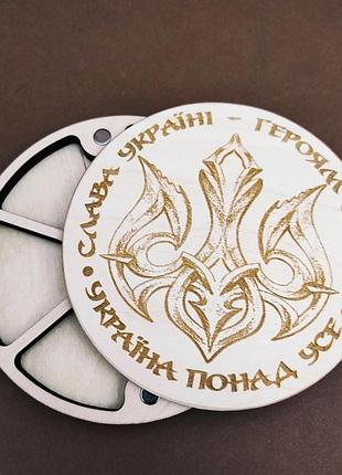 060315 мини органайзер на 7 ячеек для бисера, намистин та інших дрібничок коробушка з дерев'яною кришкою