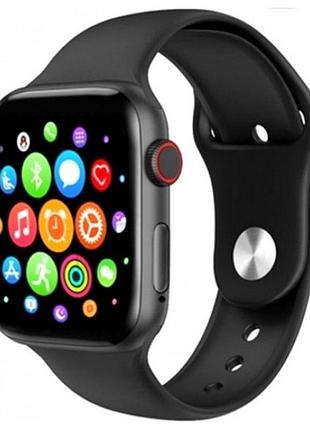 Смарт годинник браслет t500 + smart watch apple t-500 plus  фітнес трекер чорний