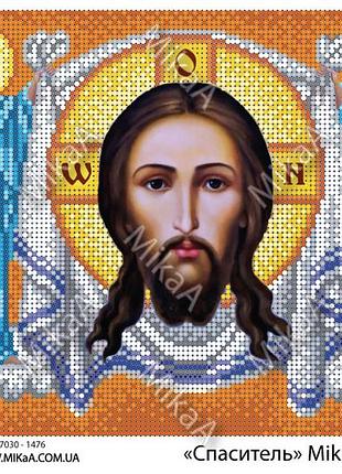 1322 а-96570 набір для вишивки бісером ікона "спаситель" (золотой фон)