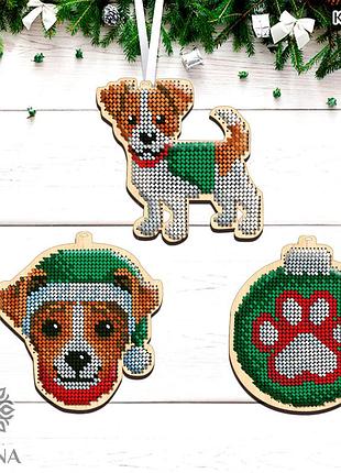 Кні_212 набір для вишивання бісером новорічних іграшок