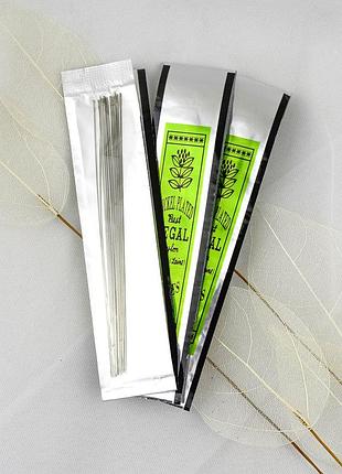 Иглы для бисероплетения regal 100 10 см блистер (12-15 шт)