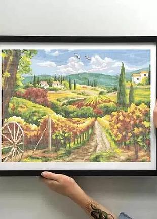 Зпп-027 осенний виноградник, набор для вышивки бисером