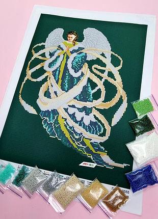 3555  янгол добра, набір для вишивання бісером