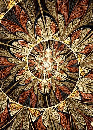 Та-366 фрактал спираль жизни, набор для вышивки бисером