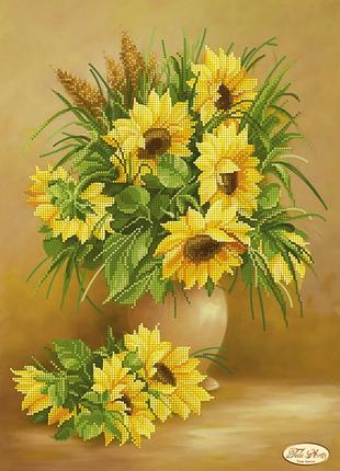 Тк-058 солнечный букет, набор для вышивки бисером