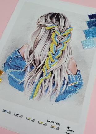 3611 украиночка, набор для вышивки бисером