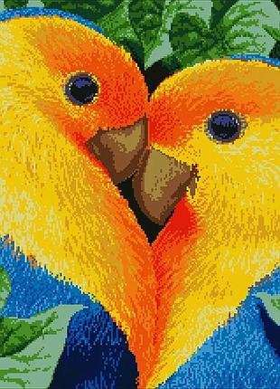 Сл-2025 одно сердце на двоих, набор для вышивки бисером