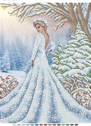 Бс 3341 сказочная зима, набор для вышивки бисером
