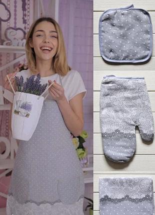 Кухонный льяной набор 4в1 «лорки»