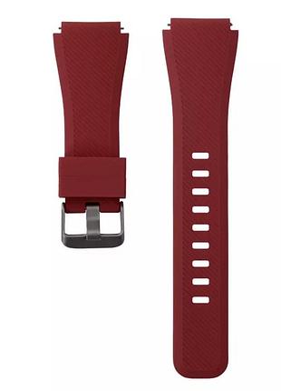 Ремешок 22mm для часов samsung тёмно-красный