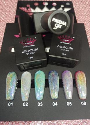 Гель-лак "кошачий глаз призма" master professional 10 ml
