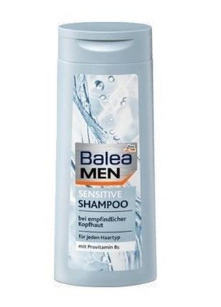 Шампунь мужской для чувствительной кожи balea men sensitive 300ml1 фото