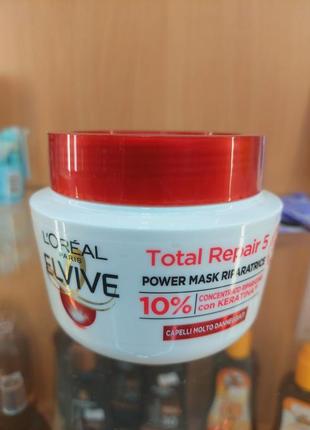 Маска для волос интенсивное восстановление loreal elvive total repair 5 300мл(ит)