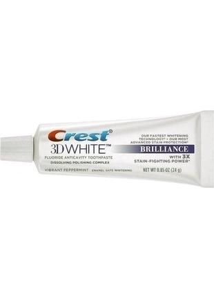 Відбілююча зубна паста crest 3d brilliance 24g (дорожня)