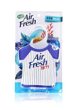 Освежитель воздуха для шкафа air fresh wardrobe aqua 32гр