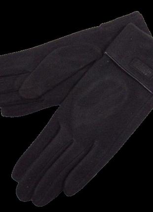 Сенсорні рукавички кашемір на флісі anjela a164 7,5 чорні