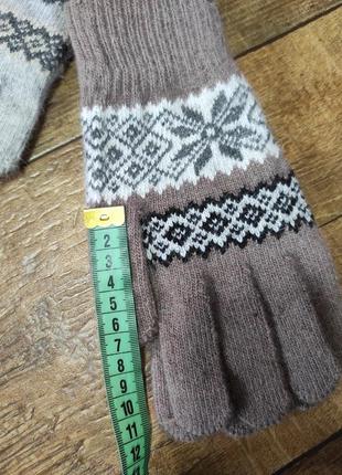 Перчатки вовна  жіночі рукавиці рукавички шерсть женские9 фото