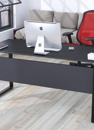 Письмовий стіл loft design g-160-16 160х70х75 см дуб борас. комп'ютерний стіл для дому і офісу3 фото