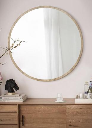 Зеркало настенное круглое 1000 мм. зеркала для прихожей, гостиной, ванной комнаты, дома