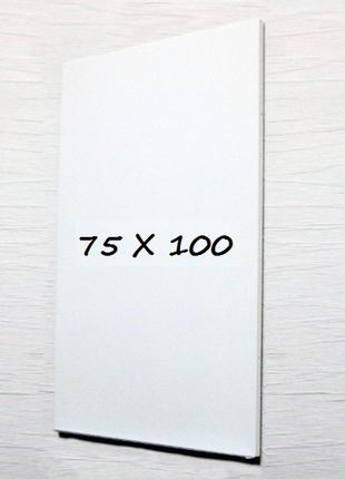 Дошка магнітно-маркерна 100x75 см тонка безрамна tetris. біла офісна дошка для маркерів1 фото