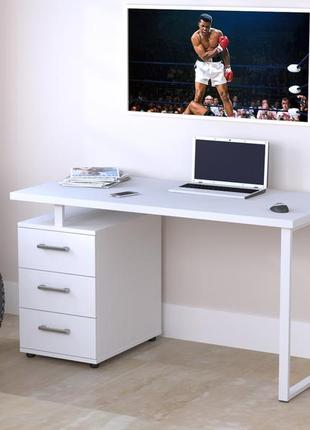 Письмовий стіл loft design l-27 max 135x75 см венге луїзіана. комп’ютерний стіл для дому і офісу2 фото