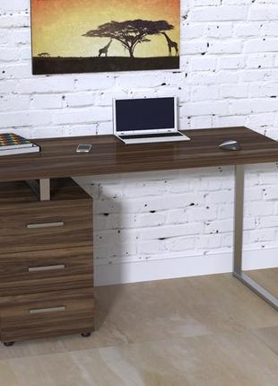 Письменный стол loft design l-27 max 135х65х75 см  орех модена. компьютерный стол для дома и офиса1 фото
