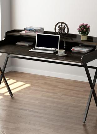 Листований стіл loft design l-10 116x58 см венге луїзіана. комп’ютерний стіл для дому і офісу