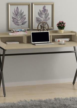 Письменный стол loft design l-10 116х58х75 см венге луизиана. компьютерный стол для дома и офиса2 фото