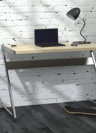Письменный стол loft design z-110 110х55х75 см венге луизиана.компьютерный стол для дома и офиса4 фото