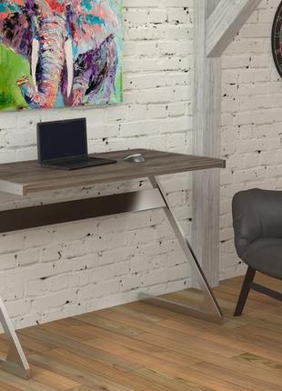 Письменный стол loft design z-110 110х55х75 см венге луизиана.компьютерный стол для дома и офиса2 фото