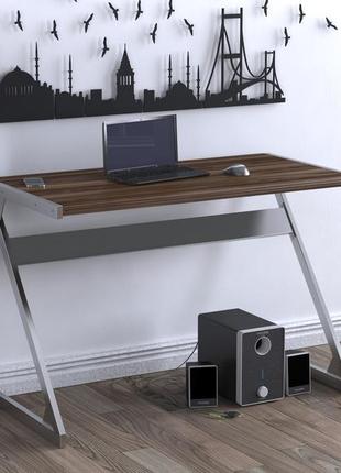 Письменный стол loft design z-110 110х55х75 см венге луизиана.компьютерный стол для дома и офиса3 фото
