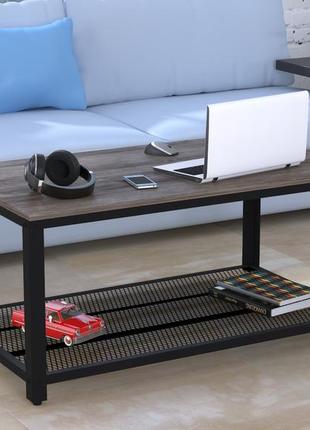 Журнальный столик лофт v-105 loft design 105х60х50 см дуб борас для дома и офиса....