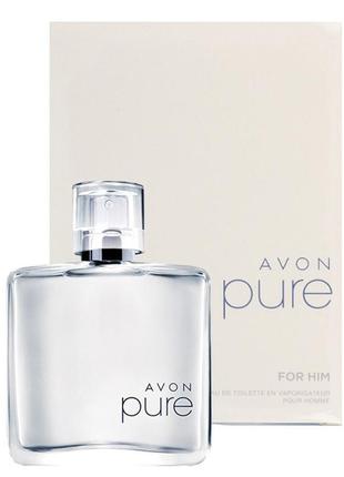 Туалетна вода avon pure для него 75 мл1 фото