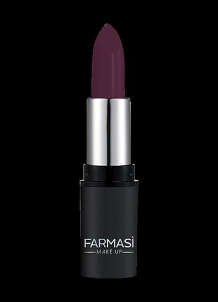 Матовая помада matte rouge 21 яркий баклажан  4 г farmasi