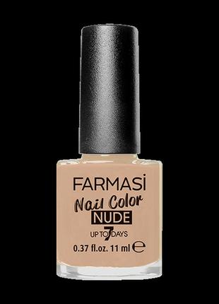 Лак для ногтей с нюдовим покрытием 03 розовый нюд nude farmasi1 фото