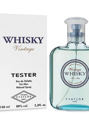 Evaflor whisky vintage туалетна вода чоловіча, 100 мл (тестер)