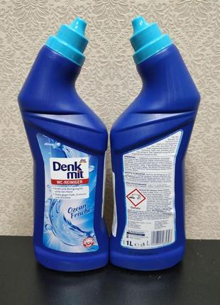 Гель для чистки унитаза denk mit, 1000 ml. германия.