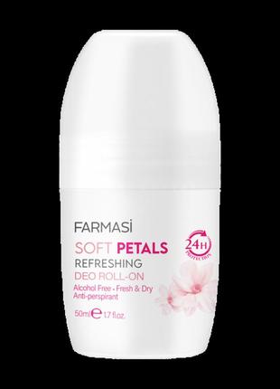 Женский роликовый антиперспирант soft petals 100 мл farmasi