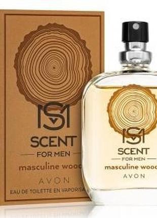 Туалетна вода avon scent esense mix masculine woody для чоловіків, 30 мл, 20978