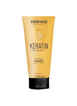 Маска-кондиционер для волос keratin therapy farmasi