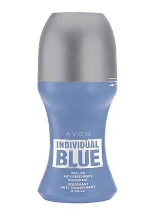 Дезодорант-антиперспирант с шариковым аппликатором individual blue avon (50 мл)1 фото